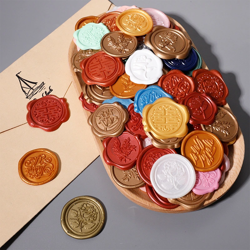 Eco-Friendly Wax Sticker Decorative Wedding Wax Seal Sticker