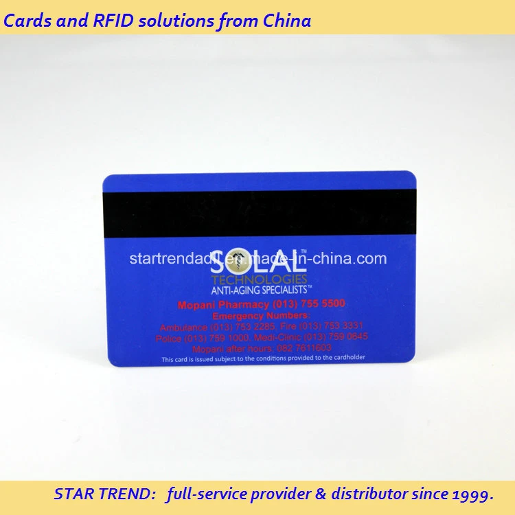 Printed ISO Hico Magnetic Stripe Card for Shopping Card