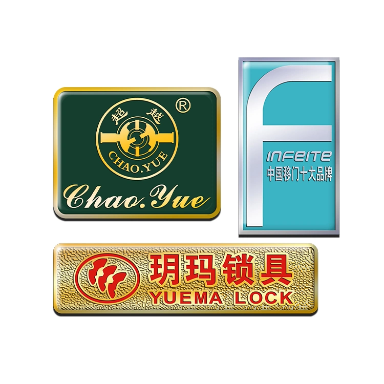 China Wholesale/Supplier Private Blank Aluminum Custom Logo Sticker Metal Clothing Hang Label