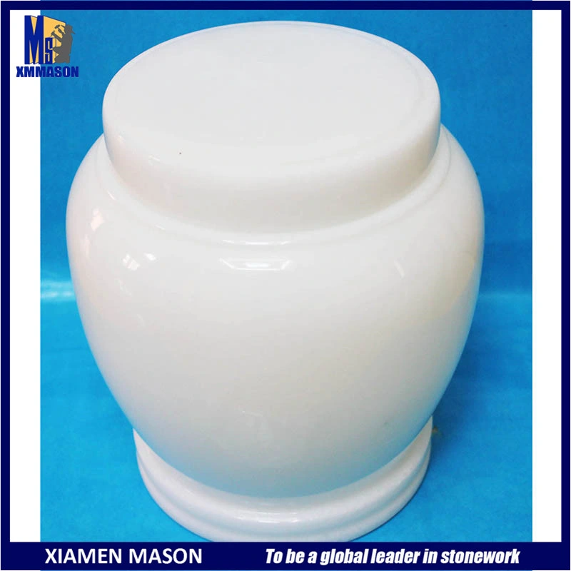 Chinese Factory Supply High Polishing Yellow Marble Urn for Tomb