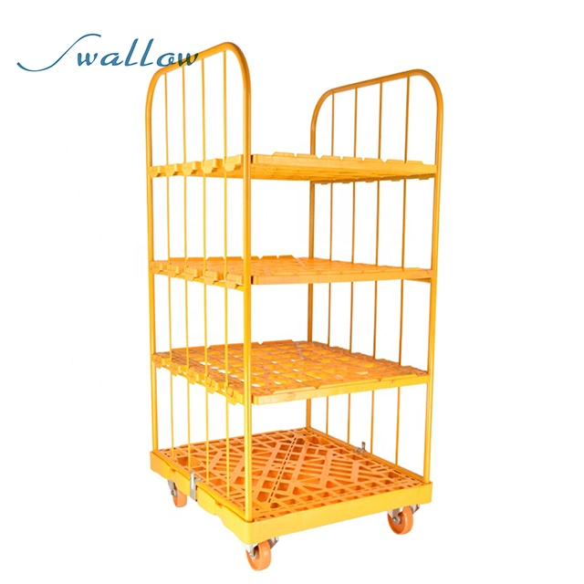 Custom Metal Mobile Roll Cage Trolleys Roll Container Logistic Cart