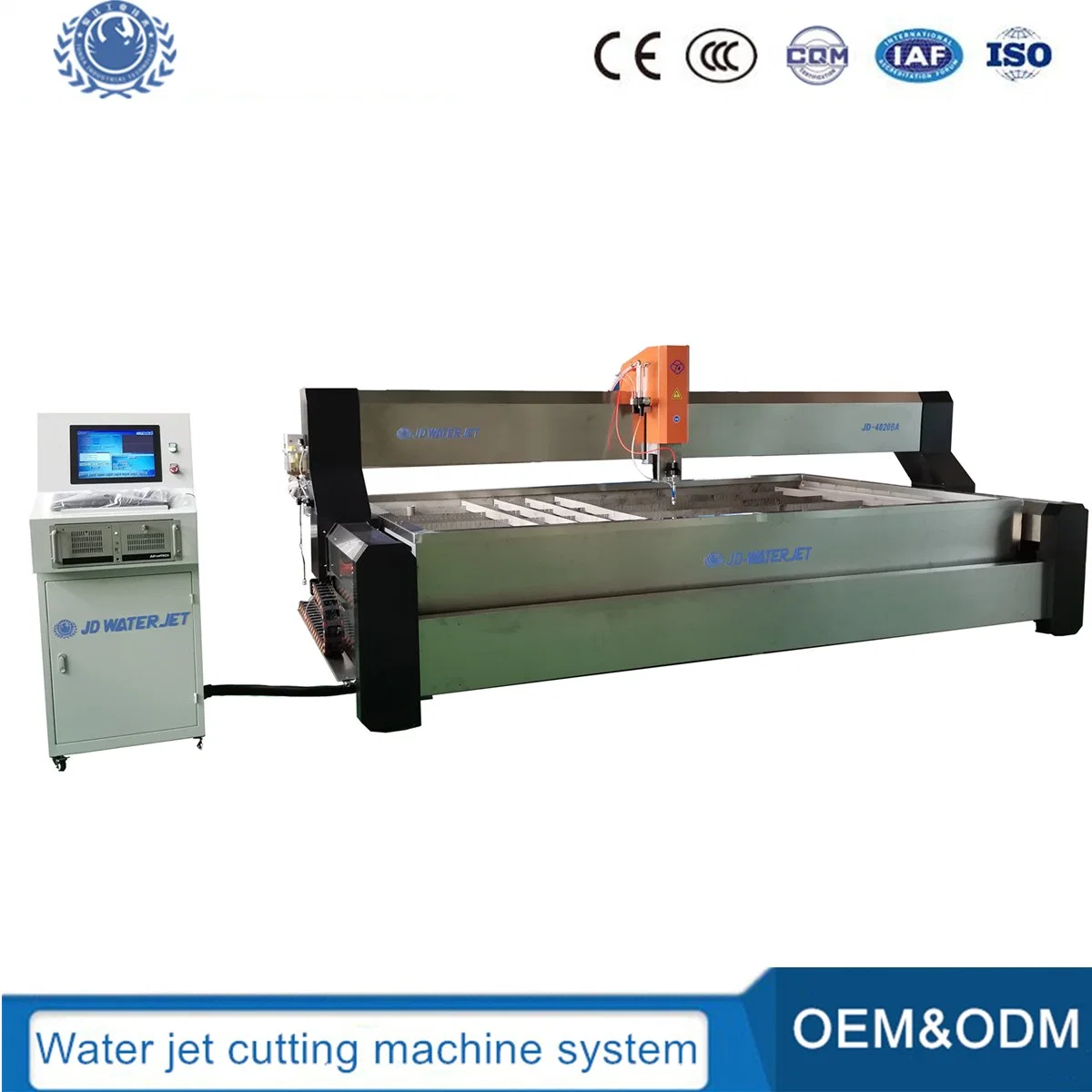 Multi-Function 5 Axis CNC Water Jet Glass Cutting Stone Engraving Metal Processing Machine for Countertop Artwork