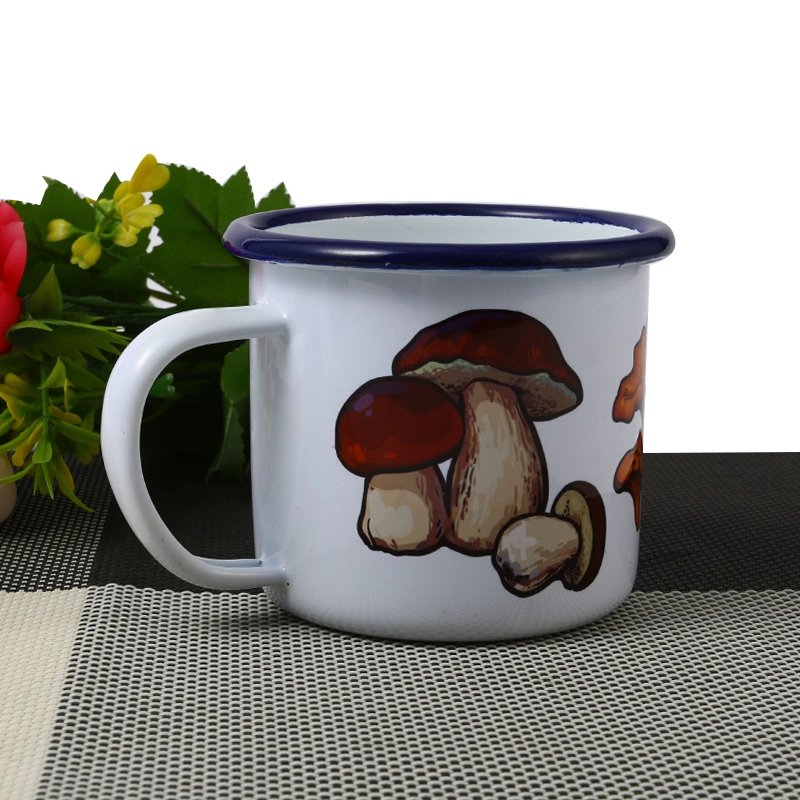 Heat Transfer Sublimation Enamel Camping Coffee Mug Cup with Logo Printing