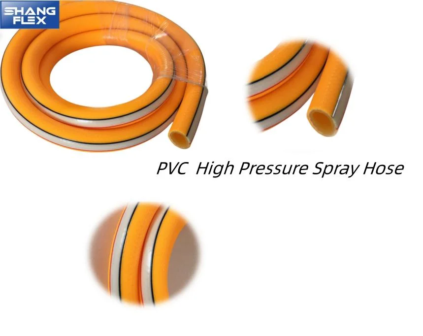 Plastic High Pressure PVC Spray Tubing Water Hose for Car Washer Machine