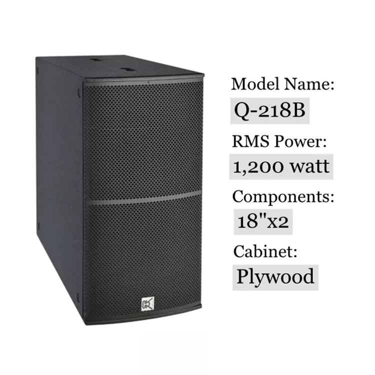 Q-218 Professional Subwoofer Box Club Sound System