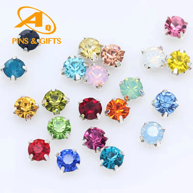 Mayorista de moda 1688 Yantuo Bling Varios colores Piedra de cristal en forma de Bling sin plomo sin hotfix para dientes Joyería de disfraces Hallazgos de joyería