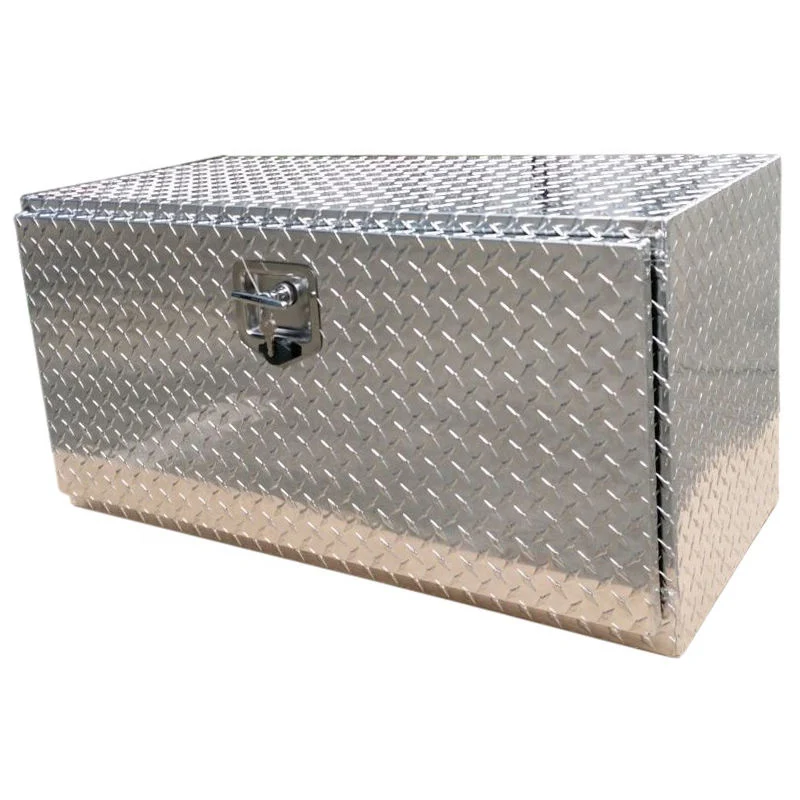 Aluminum Pickup Truck Underbody Bed Tool Box Under Trailer Tool Storage Case