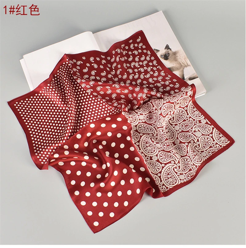 100% Silk Multifunctional Fashion Polka DOT Printed Women's Scarf