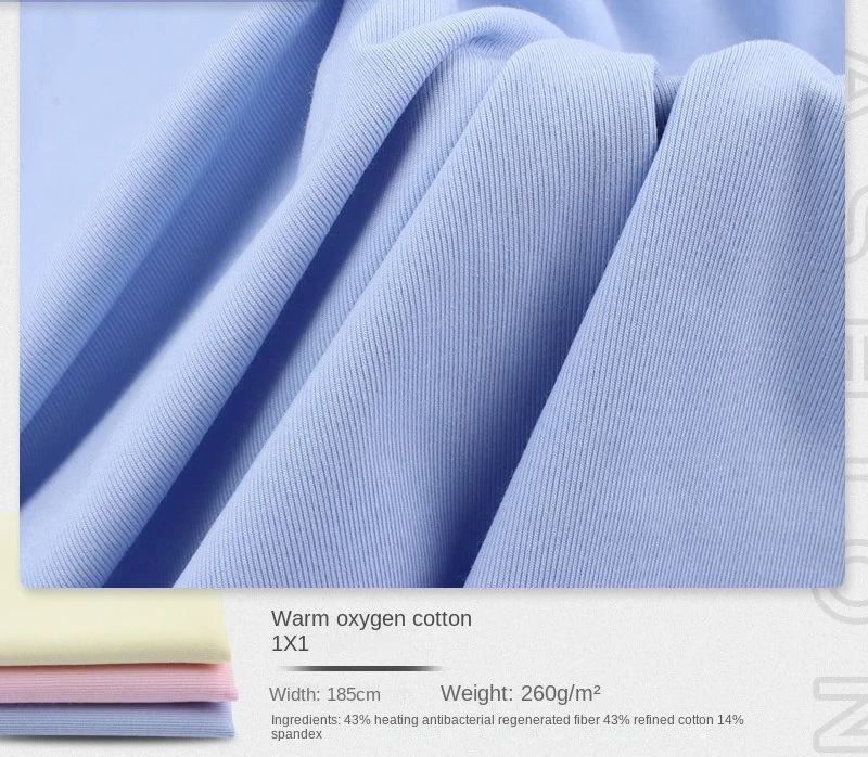 Regenerated Fiber 3A Antibacterial Heat Storage Thermal Functional Fabric 265g Autumn and Winter Undergarments Fabric