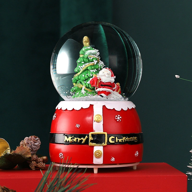 Resin Water Globe Christmas Moose Snowman Base Custom Snow Globe