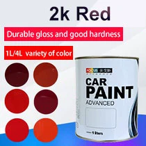 OEM Soonest Delivery Auto Paint High Chroma Good Coverage Car Paint HS 2K Topcoat Orange Red 218