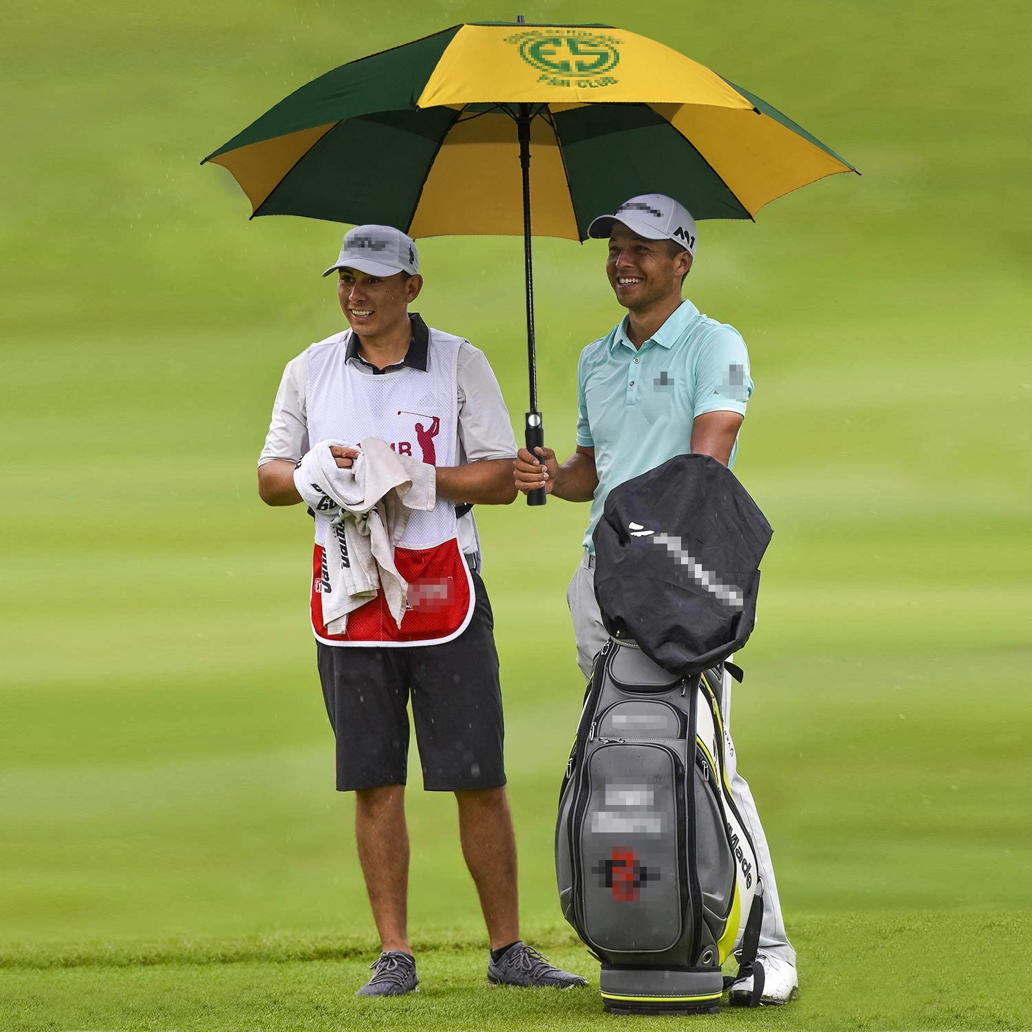 High/Premium Quality Luxury Fiberglass Vented Weatherproof Windproof Golf Umbrella for Men/Adult with Custom Logo