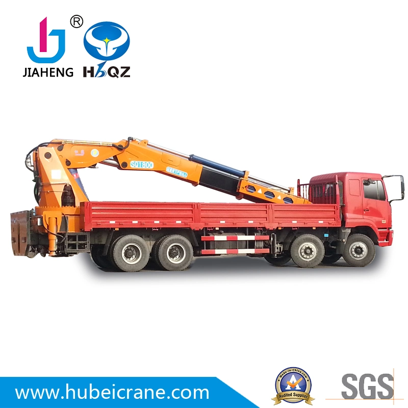 Factory Direct 90 Tons  Heavy Duty HBQZ knuckle Boom Truck Mounted Crane For Promotion