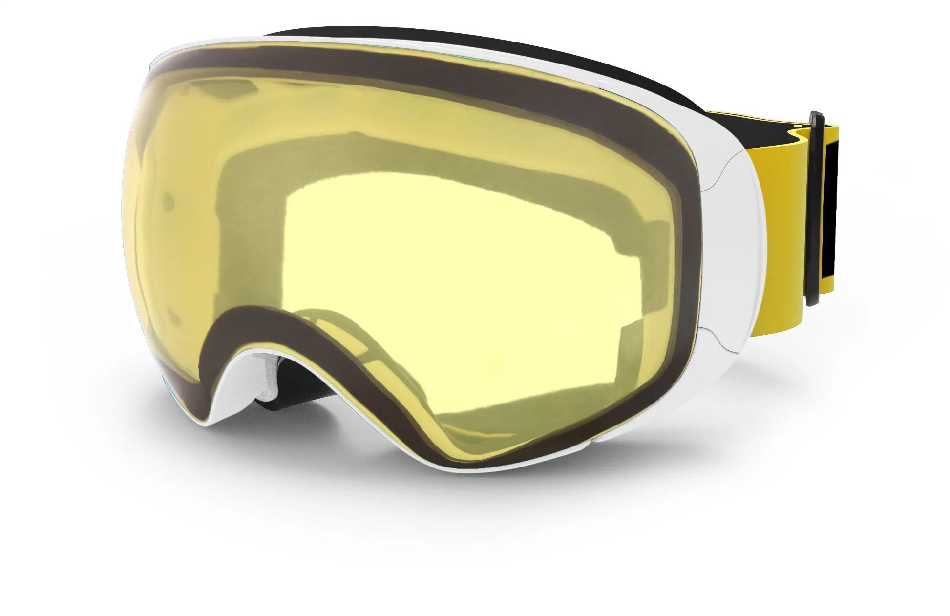 Diseño de Moda 2019 Amazon mejor venta de gafas de esquí libre de niebla sin cerco FDA aprobó sin niebla Snowboard Gafas de seguridad refleja la máscara de esquí