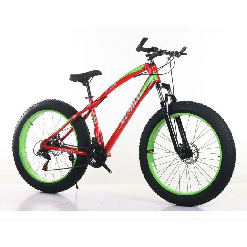 2022 Neue Ankunft OEM Fat Wide Tire 21 Speed Fahrrad Männer Männer 20 Zoll 26 Zoll Radfahren Schnee Schmutz Racing Fahren Sie mit dem Mountainbike