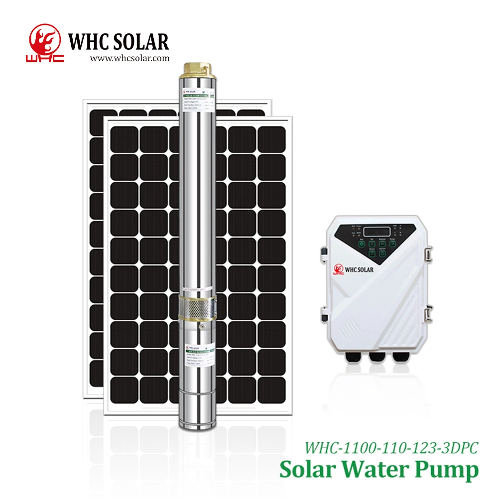 Whc Pressão Alta DC submersíveis irrigação agrícola 1100W110V Solar Bomba de Água os fabricantes de Ajuste