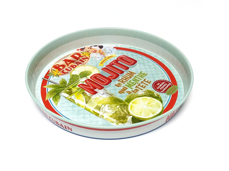 Rectangular Biscuit Box Tin Can Sealing Lid Can Be Customized Size Lid with Handle Metal Tray