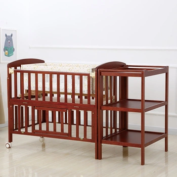 Nursery Crib Sets Furniture Baby Cot Bed with Swing