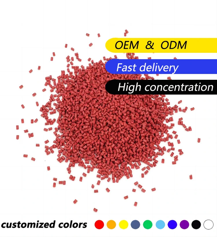 Red Masterbatch MSDS/ Color Rose Red Masterbatch Supplier