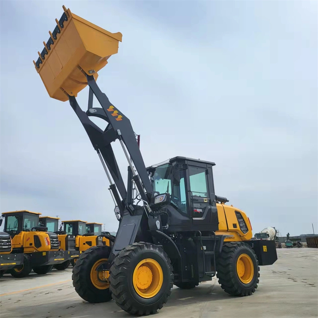 На заводе 2000кг дешевые Micro новые лопаты Payloader Китая сельского хозяйства шарнирно Небольшой компактный ферма сад передний конец мини-колесный погрузчик с маркировкой CE/ISO Euro5/ПО ОХРАНЕ ОКРУЖАЮЩЕЙ СРЕДЫ4