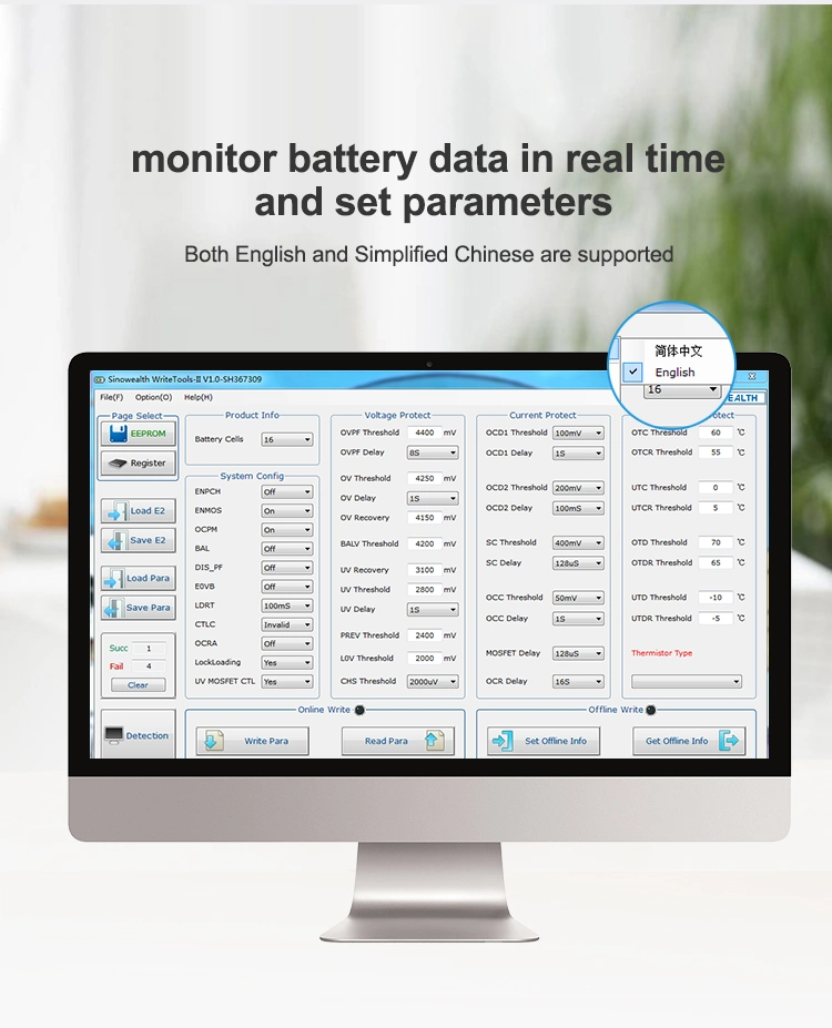 Sistema de gestión de baterías TDT BMS 3,2V LiFePO4 4s 12V 120A Placa de protección de batería de litio LFP Balance de celdas circuitos integrados Smart Bluetooth RS485 BMS