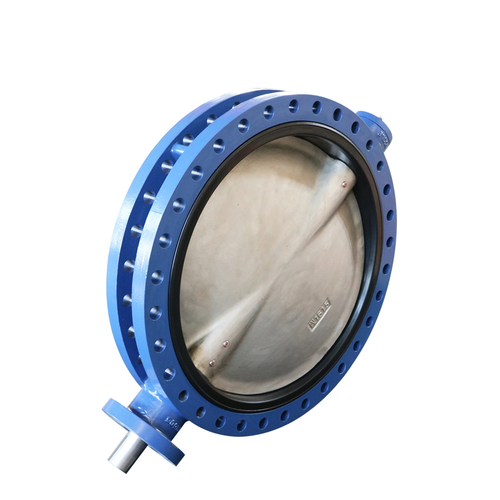 A395 Ductile Iron Double Flanged U Pattern Pinless Butterfly Valve with CE ISO Wras Acs Approved