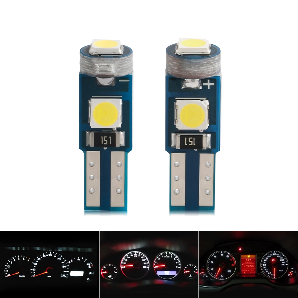 Haizg Wholesale/Supplier Universal Super Bright T5 LED Lamp Car Bulb Blue Red White Auto Light Small Light Bulbs