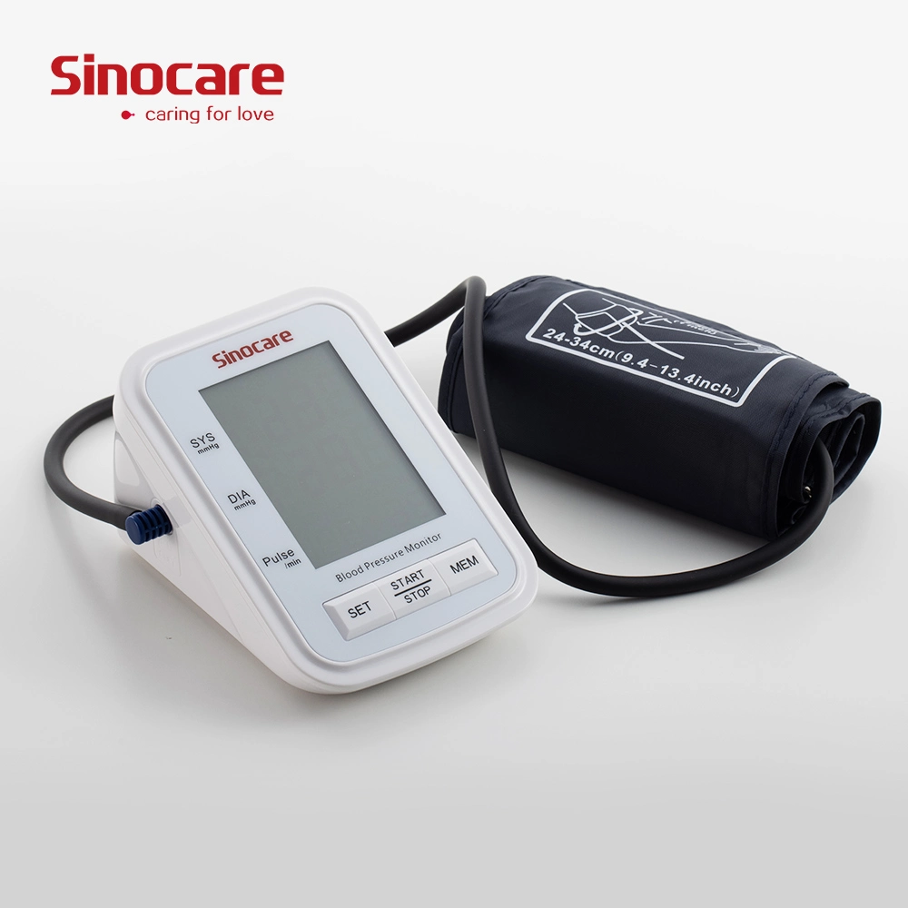 Sinocare Blood Pressure Monitor CE Approved Upper Arm Pressure Checking Machine LED Monitor Tansiyon Aleti Tensiometro