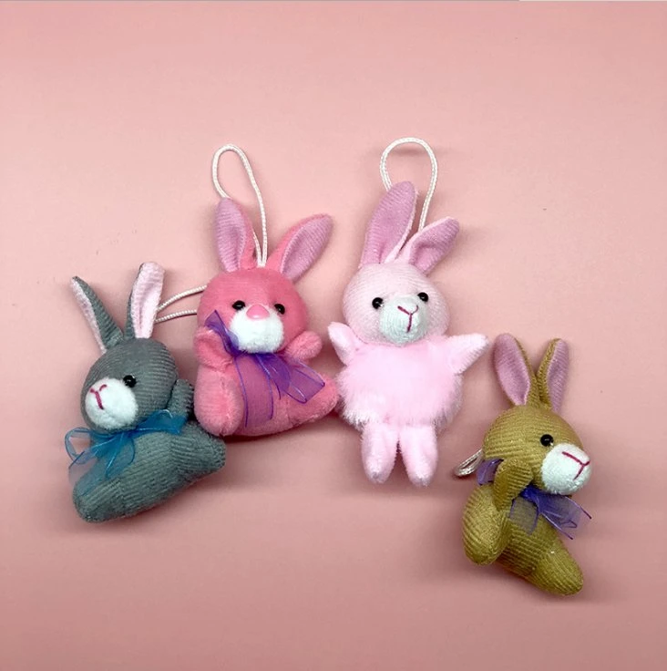 Christmas Easter Gift Multi Pack Push Toys Mini Cute Plush Animals Keychains