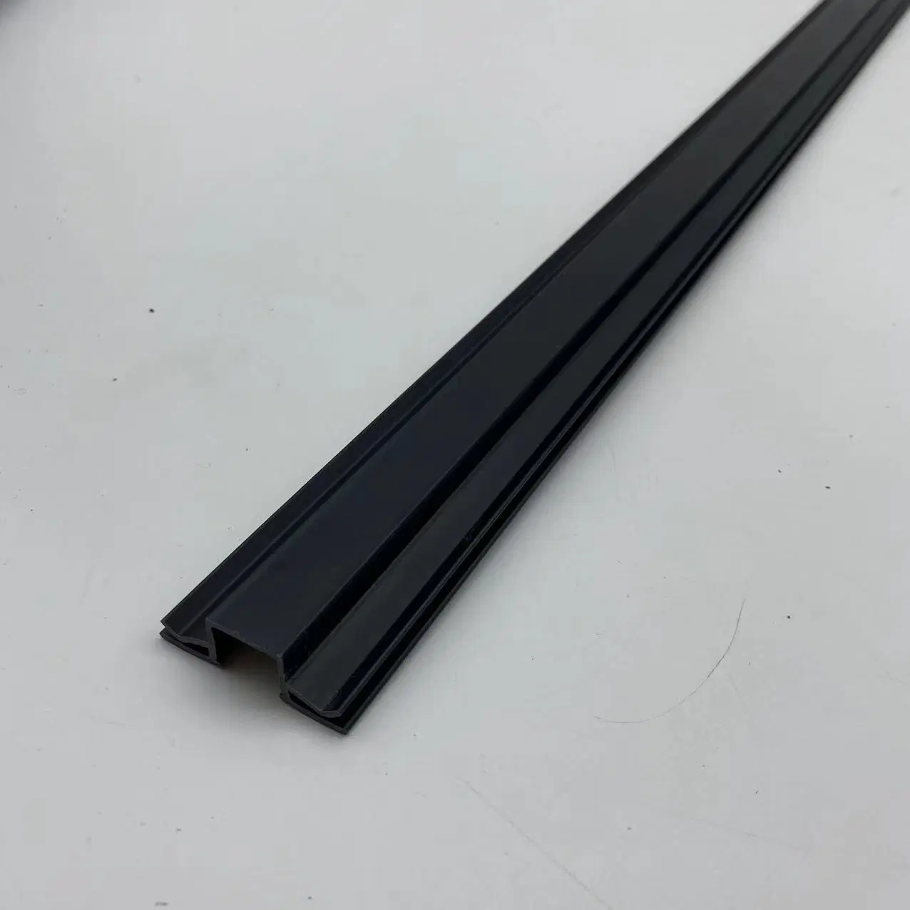 Custom Shape Hard Plastic Sliding Strip Refrigerator Door / Window Cabinet PVC Extrusion Profile