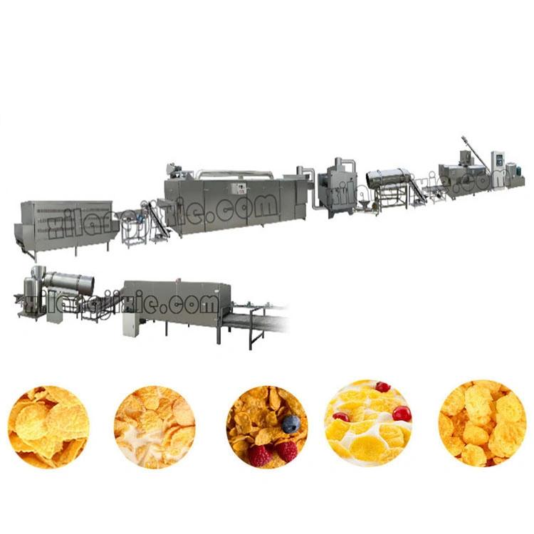 Frühstück Getreide Cornflakes Extrudiert Herstellung Maschine Herstellung Verarbeitungslinie