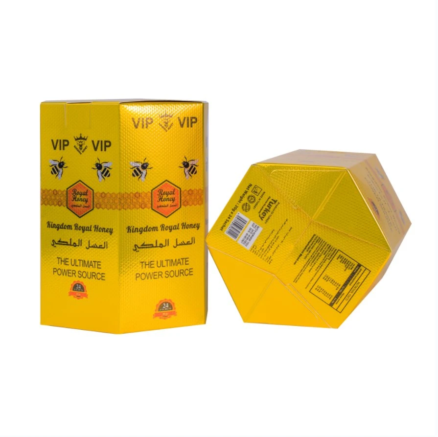 Nuevo diseño Royal VIP Honey hexagonal estilo 24 Sachet per Caja