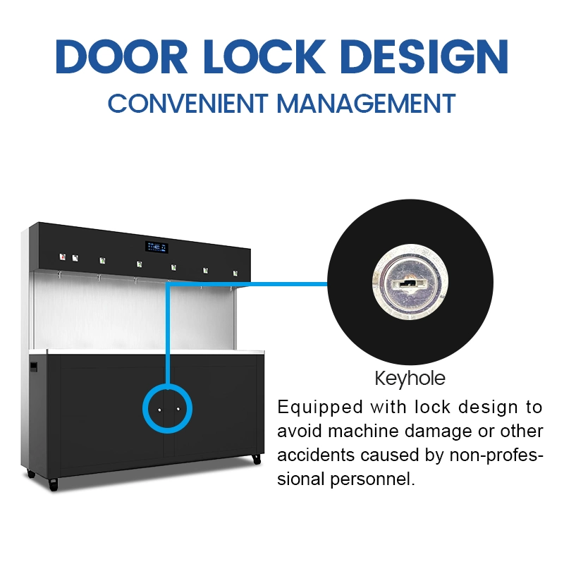 304 dispensador de agua caliente y fría de acero inoxidable comercial Enfriador de agua con sistema de OI
