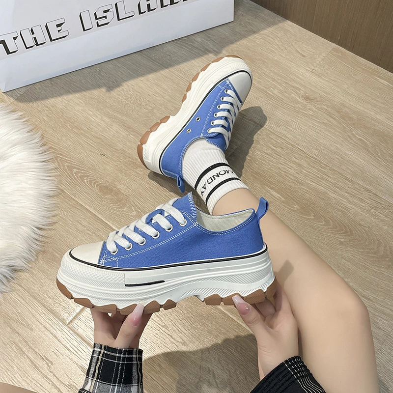 Wholesale/Supplier Women Sports Sneakers Canvas Trendy Ladies Casual Shoes