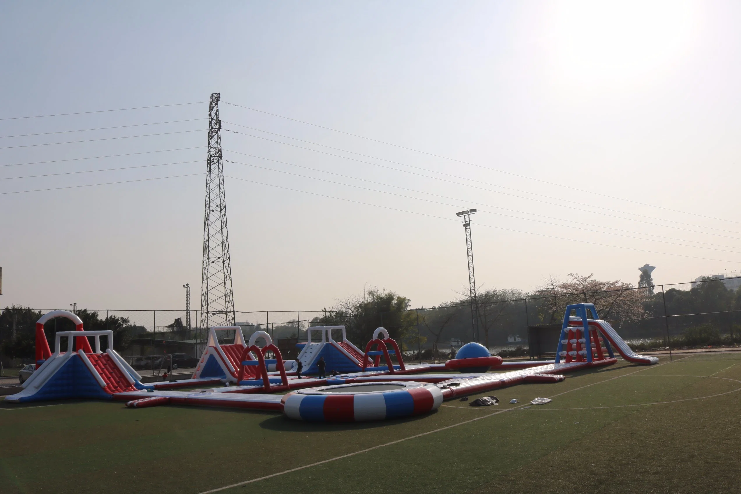 Almofada insuflável gigante Water Park Flutuante de água Parque infantil