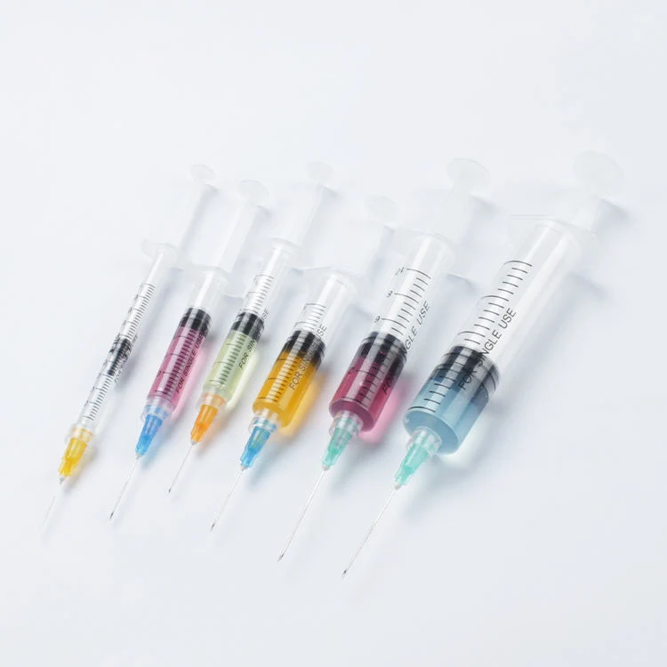 Medical Disposable Syringe 1ml 3ml 5ml 10ml 20ml 50ml with Luer Lock