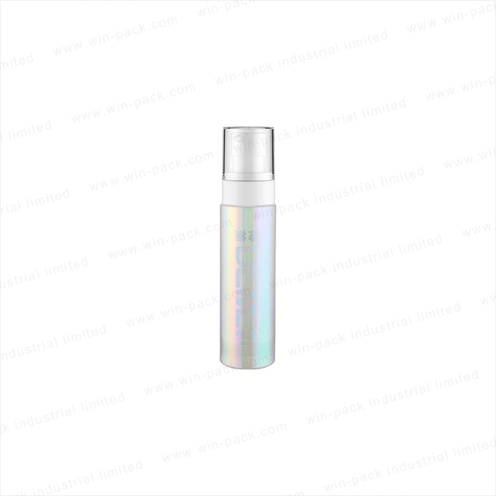 Forma redonda de vidrio laminado electrónica holográfica loción crema para la cara de la botella de tóner y de Jar Juego de cosmética embalaje