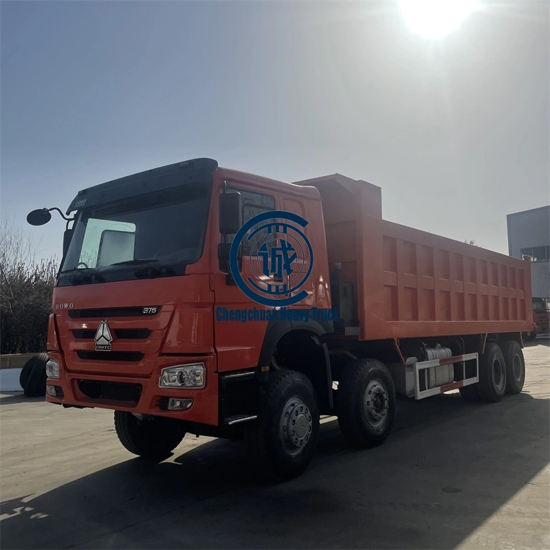 Camión volquete HOWO 8*4 camión volquete de la construcción del sistema Tarping 420 CV del motor diesel de 60 toneladas de capacidad de carga