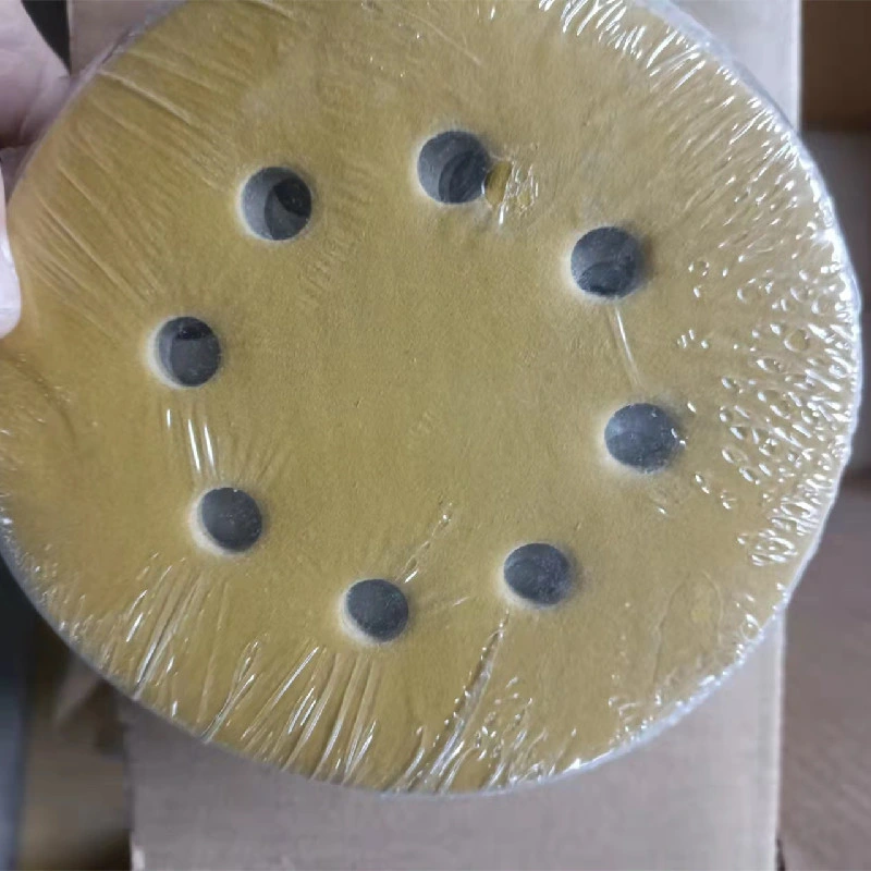 Yellow 400 Grit Fine Velcro Abrasive Sanding Disc