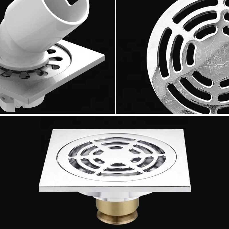 Bathroom Sanitary Backflow Preventer Round Anti Odor Stainless Steel Floor Drain