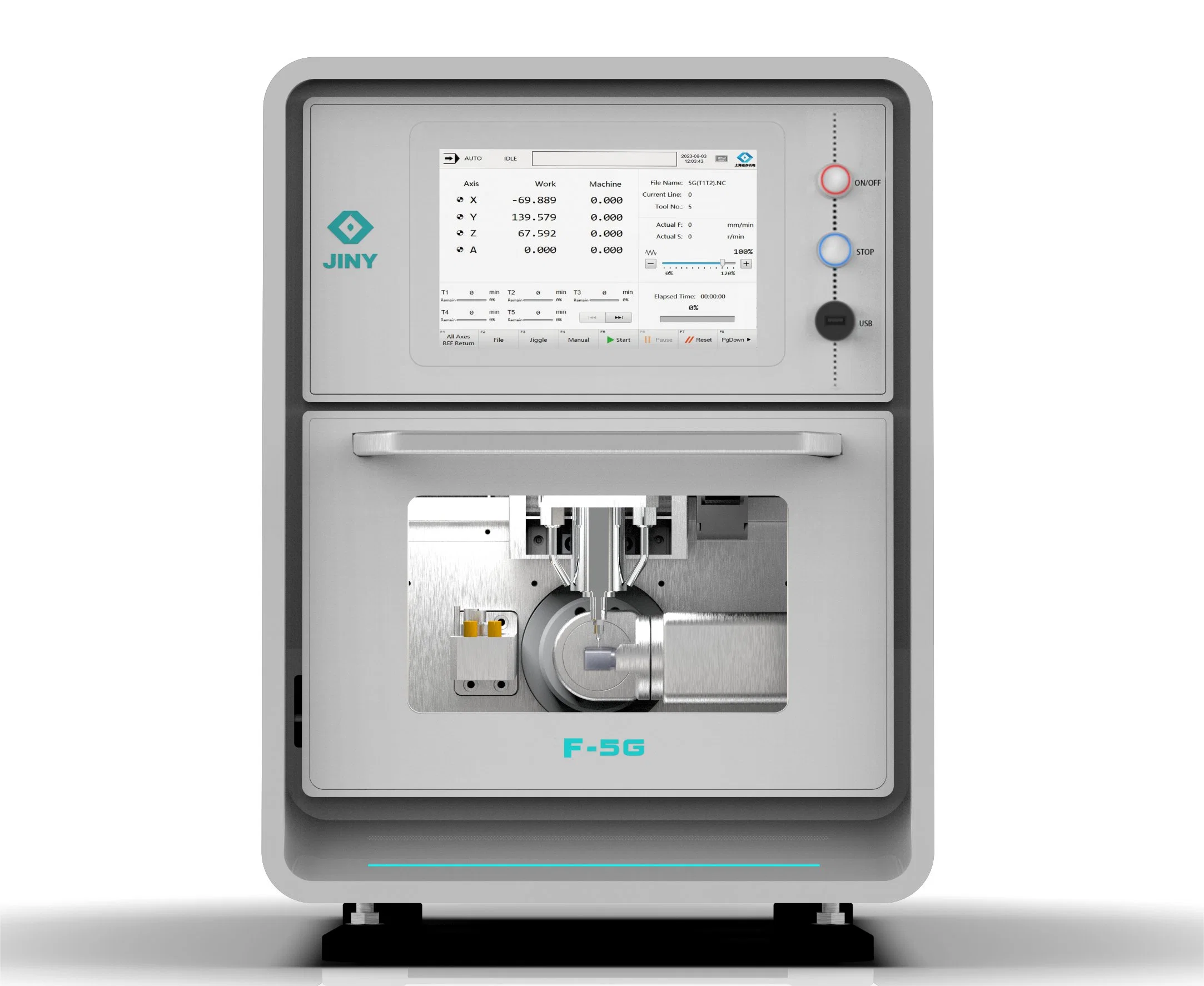 5-Axis Dental Clinic Nassschleifmaschine für Glas Keramik