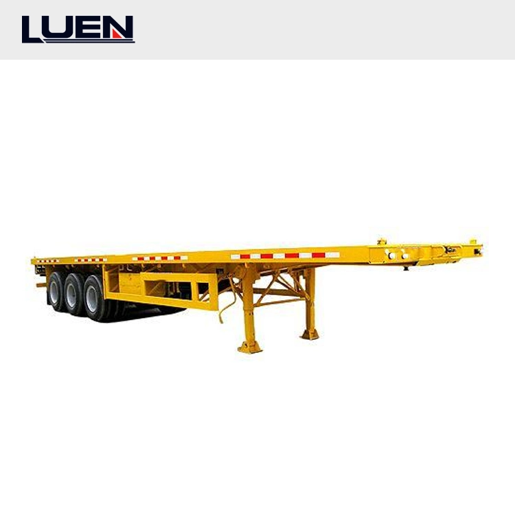 Heavy Duty Removable Galvanised 12m Tri Axle 60tons Flatbed Tow Truck for Sale