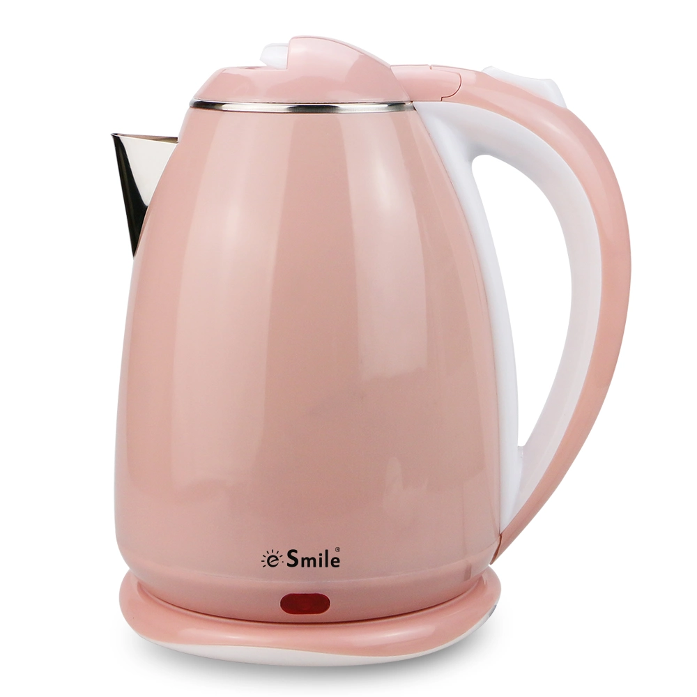 Portátil para uso doméstico 220-240 V 1.8L Pink chaleira eléctrica