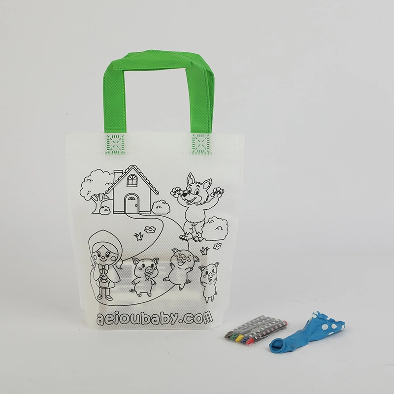 Coloring Goodie Bags for Kids Easy Paint Kits DIY Art Crafts Set 12 PCS Graffiti Party Goodie Bags+12 PCS Painting Pens