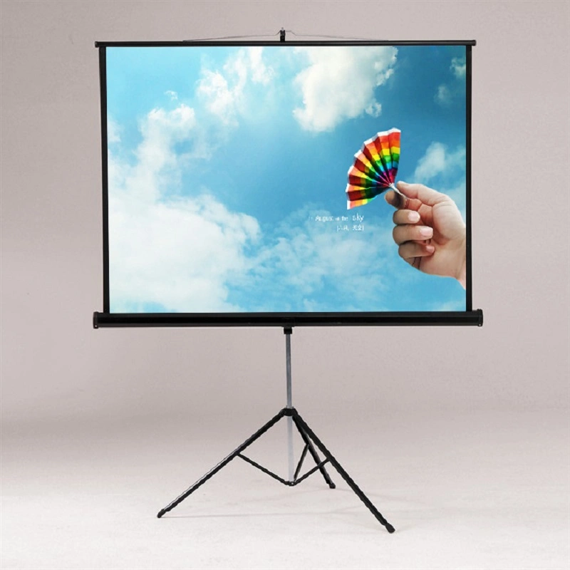 96X96 Inch Tripod Portable Projector Screen Floor Standing