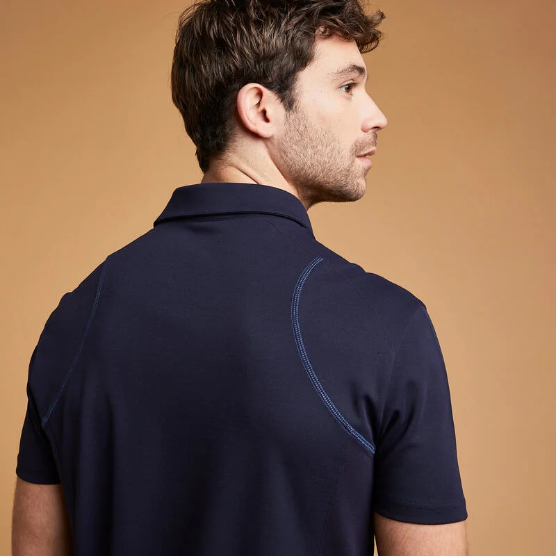 Fábrica de directo de los hombres transpirable; S Navy camisas Polo ecuestre Protección UV para hombres camisetas