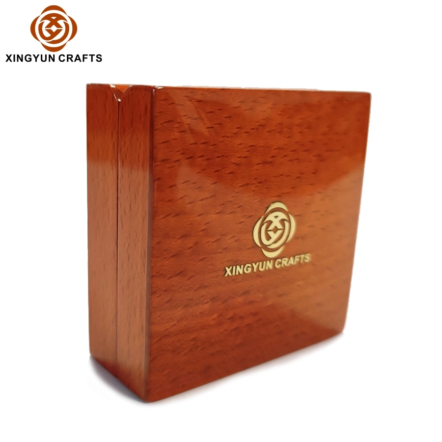 Hot Sell Custom Wood Medal Packaging Box for Medals Wooden Medal Storage Display Package Box