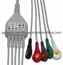 Goldway GS10 Patient Monitor Cable ECG 5 Lead Set 074260312A