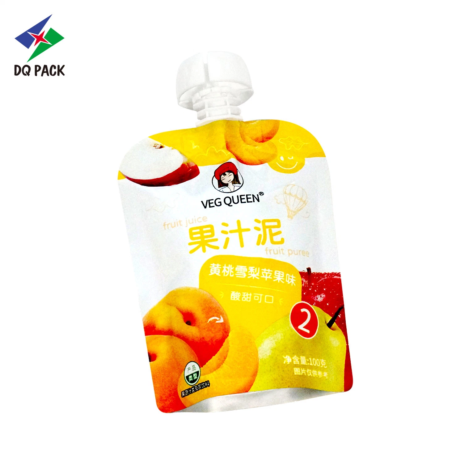 Dq Pack China jugo de naranja, pasta de frutas Standup Dpypack empaquetado de alimentos para bebés