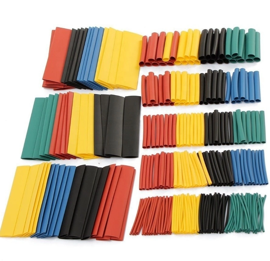 Colors Polyolefin Sealing Electrical Cable Sleeves Dual Wall Shrinkable Tubing